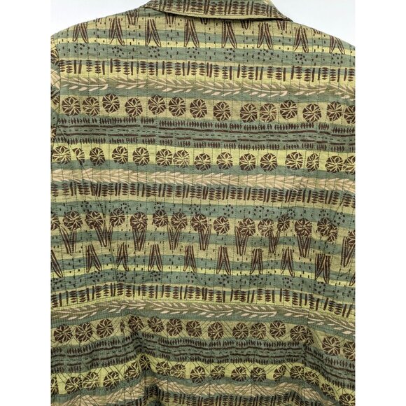 Quilted Tapestry Blazer Jacket Women Size L Earthy Boho Cottage Indie Folk Y2K - Picture 3 of 9
